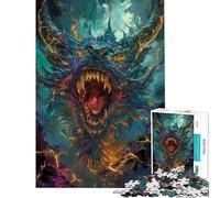 Puzzle da 1000 pezzi per ragazzi Dragon's Roar divertimento a casa gioco impossibile per tutta la famiglia dai 14 anni in su puzzle in offerta (50x75cm)