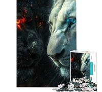 Puzzle da 1000 pezzi per ragazzi due personaggi del Re Leone ideale per compleanni e Natale Un'opera d'arte per tutta la famiglia adatto a partire dai 14 anni (50x75cm)