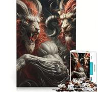 Puzzle da 1000 pezzi per ragazzi, Duello delle Chimere, gioco educativo, divertente e umoristico, compleanni e occasioni speciali 38x52cm