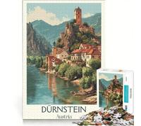 Puzzle da 1000 pezzi per ragazzi, Dürnstein, Austria, giochi per famiglie, antistress, regalo per amici e parenti 50x75cm