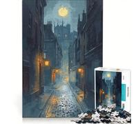 Puzzle da 1000 pezzi per ragazzi, Edimburgo al chiaro di luna, gioco educativo, divertente e spiritoso, compleanni e occasioni speciali 50x75cm