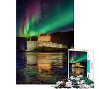 Puzzle da 1000 pezzi per ragazzi Eilean Donan Castle aiuta a stimolare la mente regalo di compleanno giocattolo decorativo da parete per ragazzi dai 14 anni in su (38x26cm)