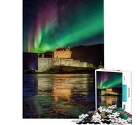Puzzle da 1000 pezzi per ragazzi Eilean Donan Castle sfida impegnativa da completare antistress giocattolo decorazione da parete per età 14+ (50x75cm)