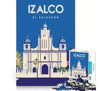 Puzzle da 1000 pezzi per ragazzi,El Salvador,taglio preciso,gioco stimolante per la mente,relax,attività per il compleanno (38x26cm)