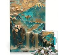 Puzzle da 1000 pezzi per ragazzi, elegante arte contemporanea, gioco rilassante, antistress, lista dei desideri con Babbo Natale 50x75cm