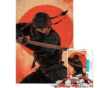 Puzzle da 1000 pezzi per ragazzi epico puzzle di guerrieri ninja per adulti gioco pratico taglio di precisione divertente attività da fare a casa (dimensioni 38x26cm)