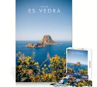 Puzzle da 1000 pezzi per ragazzi Es Vedra Ibiza Exact Cut Art Gioco di logica Gioco di svago Divertimento Decorazione natalizia (50x75cm)