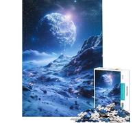 Puzzle da 1000 pezzi per ragazzi esopianeti di ghiaccio gioco educativo giocattolo didattico regalo per compleanni divertimento in famiglia (dimensioni 38x52cm)