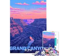 Puzzle da 1000 pezzi per ragazzi estetica Grand Canyon sfida impegnativa da completare antistress gioco decorativo da parete per maggiori di 14 anni (38x26cm)