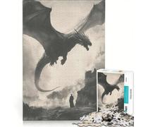 Puzzle da 1000 pezzi per ragazzi Evocazione del Drago Ombra gioco educativo taglio di precisione ottimo regalo per gli appassionati di videogiochi 50x75cm