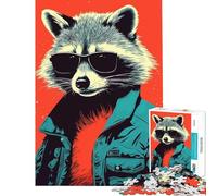 Puzzle da 1000 pezzi per ragazzi fantastici animali con stampa Risograph stimola l'attività cerebrale divertimento per tutta la famiglia giochi adatti a partire dai 14 anni (38x26cm)