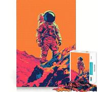 Puzzle da 1000 pezzi per ragazzi,fantastico astronauta minimalista su Marte,gioco di logica artistica con intagli precisi,divertente giocattolo per momenti di relax,decorazione natalizia da parete