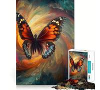 Puzzle da 1000 pezzi per ragazzi,farfalla nel turbine,decorazione per incastri precisi,gioco per esercizi mentali,gioco per il relax,regalo di Natale divertente (38x52cm)