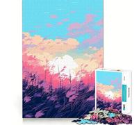 Puzzle da 1000 pezzi per ragazzi,fattoria,campo,retrò,pixel art,taglio fine,arte,logica,giocattolo divertente,momento di gioco accogliente,decorazione natalizia da parete (50x75cm)