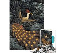 Puzzle da 1000 pezzi per ragazzi fenice tra nuvole vorticose puzzle per adulti gioco divertente per tutta la famiglia impegnativo da completare gioco divertente per tutta la famiglia 38x52cm