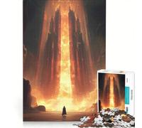 Puzzle da 1000 pezzi per ragazzi, Fiery Gateway, gioco rilassante, antistress, lista dei desideri con Babbo Natale 50x75cm