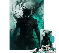 Puzzle da 1000 pezzi per ragazzi figura a forma di ombra con occhi luminosi gioco stimolante e divertente un'opera d'arte idee regalo (dimensioni 50x75cm)