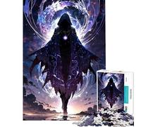 Puzzle da 1000 pezzi per ragazzi figura mistica con mantello con cappuccio sfida impegnativa da completare giocattolo fai-da-te per ragazzi dai 14 anni in su 50x75cm