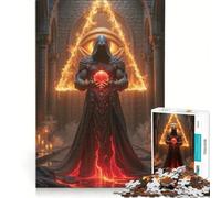 Puzzle da 1000 pezzi per ragazzi figura mistica con sfera e triangolo giochi educativi assemblaggio di modelli collezione d'artista belle arti 38x52cm