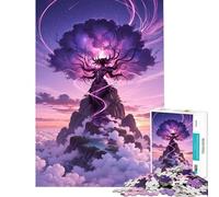 Puzzle da 1000 pezzi per ragazzi figura mistica sulla cima di una montagna gioco intellettuale gioco impossibile analisi e logica regalo per compleanni (dimensioni 38x52cm)