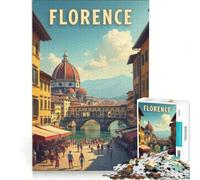 Puzzle da 1000 pezzi per ragazzi, Firenze, giochi rilassanti, attività divertenti da fare a casa, ottimo regalo per gli appassionati di videogiochi 38x26cm
