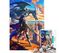 Puzzle da 1000 pezzi per ragazzi Firenze Guardiano Alato sfida educativa decorazione per la casa giochi educativi adatto a partire dai 14 anni (50x75cm)