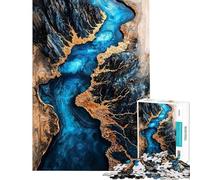 Puzzle da 1000 pezzi per ragazzi fiume islandese arte in resina puzzle per ragazzi migliora la memoria lista dei desideri con Babbo Natale ottimo regalo per i giocatori 50x75cm