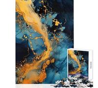 Puzzle da 1000 pezzi per ragazzi flusso celeste arte astratta giochi rilassanti per divertimento in famiglia giocattoli decorativi per la casa per migliorare l'amore tra le coppie (38x52cm)