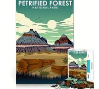 Puzzle da 1000 pezzi per ragazzi,Foresta Pietrificata,Parco Nazionale,Taglio di precisione,Gioco stimolante per la mente,Relax,Attività per il compleanno (38x26cm)