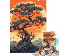 Puzzle da 1000 pezzi per ragazzi frutta stile giapponese vintage divertente attività da fare a casa migliora la memoria gioco per famiglie adatto dai 14 anni in su (38x26cm)