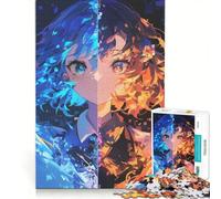 Puzzle da 1000 pezzi per ragazzi: Fuoco contro Ghiaccio, gioco educativo, attività divertenti da fare in casa, per rafforzare l'amore tra le coppie 50x75cm