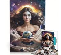 Puzzle da 1000 pezzi per ragazzi, Gaia Madre dell'Universo, giochi rilassanti, decorazione per la casa, adatto per la decorazione della scrivania 50x75cm