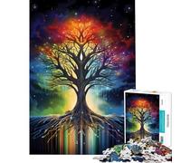 Puzzle da 1000 pezzi per ragazzi Galassia Cosmica Albero della Vita Divertimento a casa Attività di assemblaggio Giochi rilassanti per ragazzi dai 14 anni in su (50x75cm)