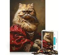 Puzzle da 1000 pezzi per ragazzi,gatto e gattino,pittura ad olio,taglio netto,artigianato,divertimento cognitivo,gioco per il tempo libero,decorazione natalizia per la casa (38x26cm)