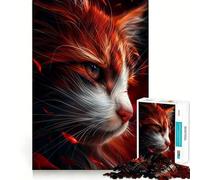 Puzzle da 1000 pezzi per ragazzi,Gatto,il mio simpatico amico,taglio preciso,gioco stimolante per la mente,relax,attività per il compleanno (38x26cm)