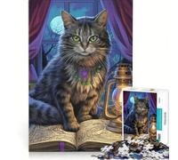 Puzzle da 1000 pezzi per ragazzi Gatto Magico Gioco Educativo Rilassante e Stimolante per la Mentalità Gioco Sfida Unico 50x75cm