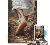 Puzzle da 1000 pezzi per ragazzi: Gesù che cammina seguilo gioco divertente allena la mente e le mani gioco di sfida unico 38x26cm