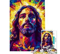 Puzzle da 1000 pezzi per ragazzi Gesù Cristo Resurrezione Pasqua gioco per ragazzi gioco per famiglie taglio di precisione regalo antistress (dimensioni 38x26cm)