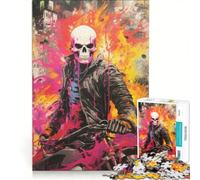 Puzzle da 1000 pezzi per ragazzi, Ghost Rider, gioco rompicapo, decorazione perfetta, ogni pezzo è unico 50x75cm