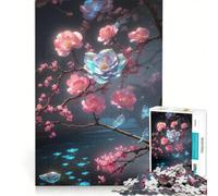 Puzzle da 1000 pezzi per ragazzi Giardini fantastici di prugne Giochi per famiglie Divertimento in famiglia Collezione d'artista Belle arti 50x75cm
