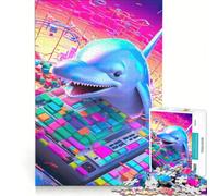 Puzzle da 1000 pezzi per ragazzi, gioco del delfino, eroe, gioco impossibile, allena la mente e la mano, regalo di compleanno, regali 38x26cm