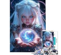 Puzzle da 1000 pezzi per ragazzi giovane mago con sfera di cristallo puzzle per adulti gioco pratico di analisi e logica ottimo regalo per i giocatori (dimensioni 38x52cm)