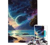 Puzzle da 1000 pezzi per ragazzi giungla cielo notturno giochi per famiglie giocattolo educativo regalo per compleanni attività per famiglie (dimensioni 38x26cm)