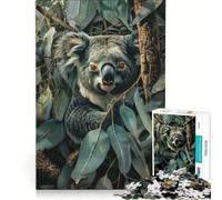 Puzzle da 1000 pezzi per ragazzi giungla koala giochi per famiglie taglio di precisione compleanno e Natale 38x26cm