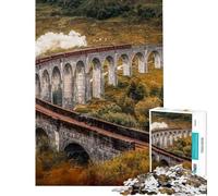 Puzzle da 1000 pezzi per ragazzi Glenfinnan Puzzle di Harry Potter per adulti Giochi per famiglie Un'opera d'arte Gioco stimolante Regalo (dimensioni 50x75cm)