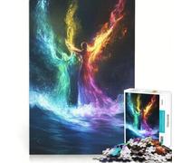 Puzzle da 1000 pezzi per ragazzi: Gli spiriti elementali danzano sulle onde, giochi per famiglie, impegnativo da completare, regalo per amici e parenti 38x52cm