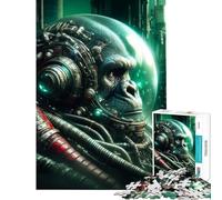 Puzzle da 1000 pezzi per ragazzi gorilla cyborg con casco spaziale ideale per compleanni Natale e divertimento in famiglia Gioco per famiglie dai 14 anni in su 50x75cm