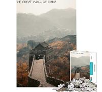Puzzle da 1000 pezzi per ragazzi Grande Muraglia cinese sfida da completare corsa a tempo gioco rilassante per ragazzi dai 14 anni in su (38x52cm)