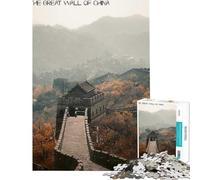 Puzzle da 1000 pezzi per ragazzi Grande Muraglia cinese sfida educativa attività per famiglie giochi rilassanti per ragazzi dai 14 anni in su (38x26cm)