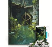 Puzzle da 1000 pezzi per ragazzi "Grotta del Vecchio Mulino", gioco educativo, divertente antistress, regalo di Natale o compleanno 38x52cm